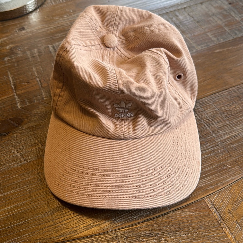 Peach adidas cap